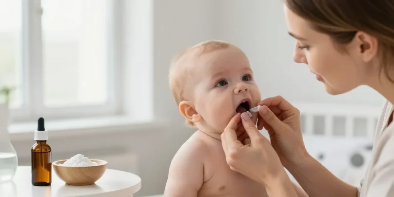 muguet buccal bébé traitement