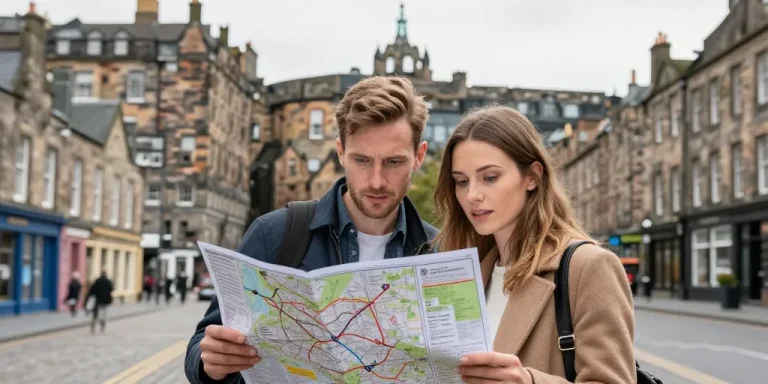 edimbourg carte touristique